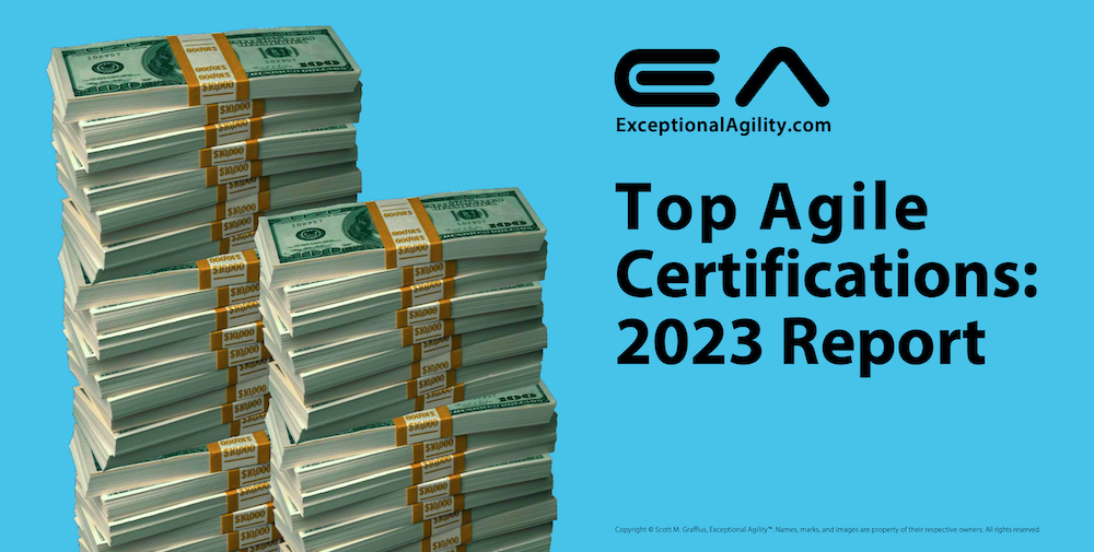 Exceptional Agility - Top Agile Certifications - 2023 Report - Creative HR - v July 26 2023 - 1000x505px